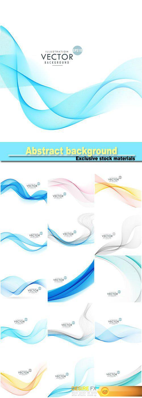 Smoke wave abstract background, abstract lines wave background