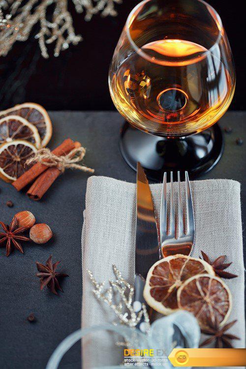 Lemon, nuts and assortment of fine chocolates, cognac 12X JPEG