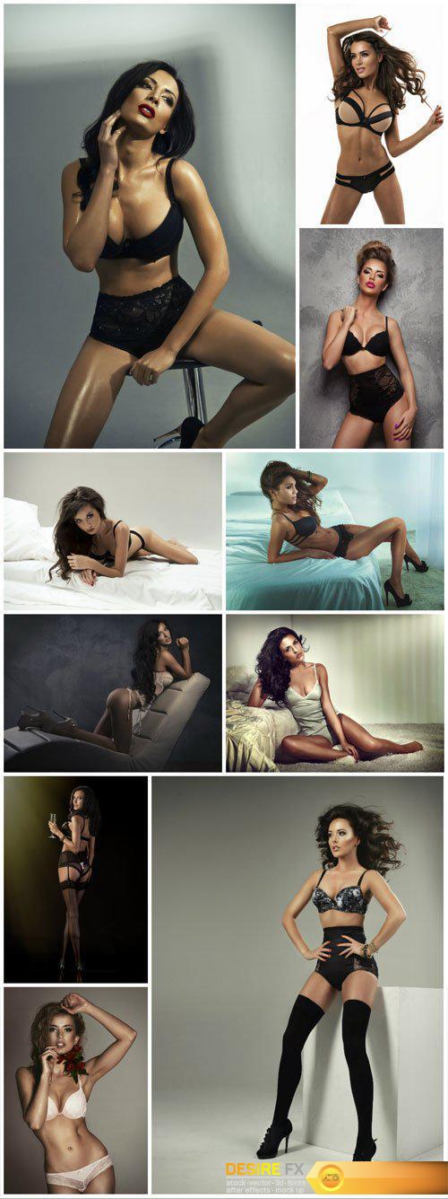 Sexy beautiful women in different positions
