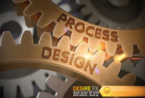 Process Design Concept 3D Illustration 12X JPEG