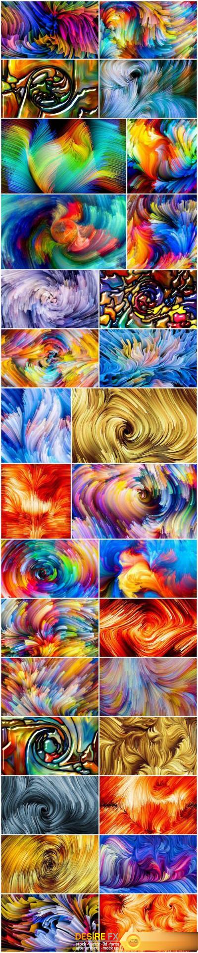 Exploding Color and Abstract Backgrounds - Set of 30xUHQ JPEG Professional Stock Images