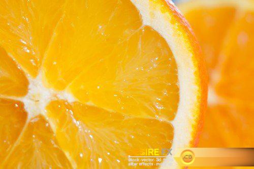 Oranges, kiwi on wooden table 8X JPEG
