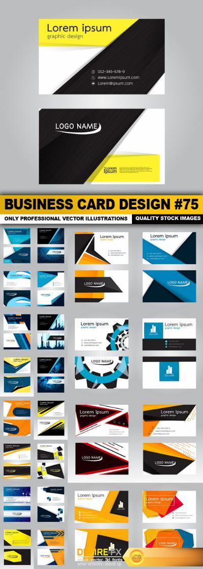 Business Card Design #75 - 25 Vector
