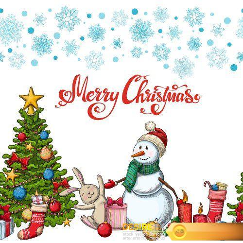 Christmas vector illustration for decoration, Christmas icons Christmas vector illustration for decoration, Christmas icons