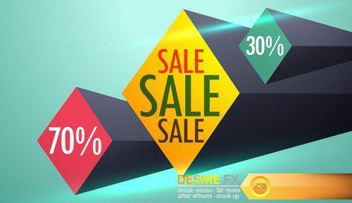 Stylish sale banner design with offer details for promotion #2 28X EPS