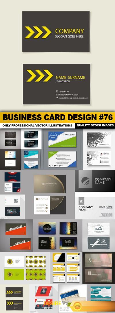 Business Card Design #76 - 20 Vector