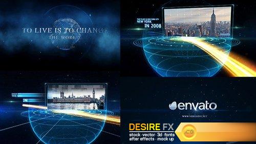 DesireFX Videohive Earth line And Postcard Opener