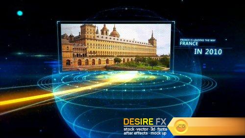 DesireFX Videohive Earth line And Postcard Opener3