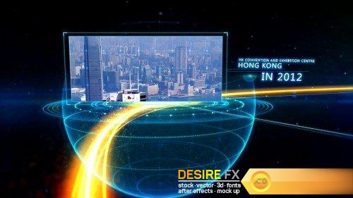 DesireFX Videohive Earth line And Postcard Opener5