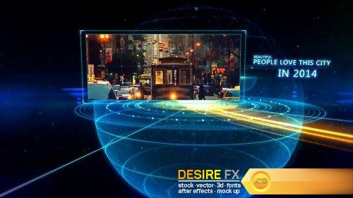 DesireFX Videohive Earth line And Postcard Opener7