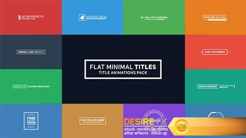 DesireFX Videohive - Flat Minimal Titles - 19421285