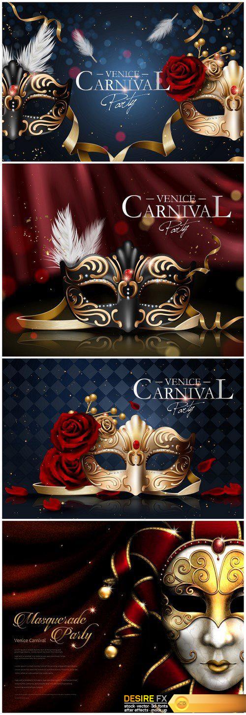 Venice carnival poster 4X JPEG