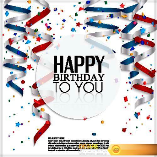 Poster Happy Birthday 15X EPS