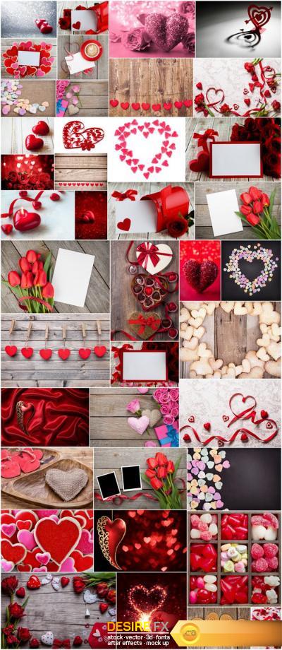 Love, Romance, Heart, Gifts - Valentines Day part 4 - Set of 40xUHQ JPEG Professional Stock Images