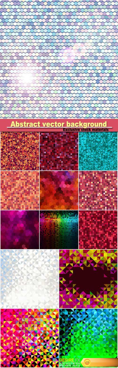Abstract vector geometric color background