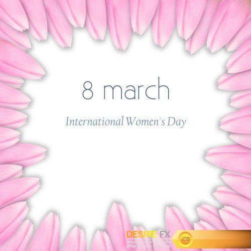 International women\'s day greeting card 13X EPS