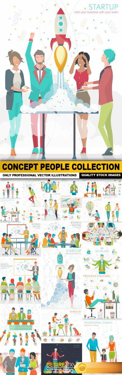 Concept People Collection - 25 Vector
