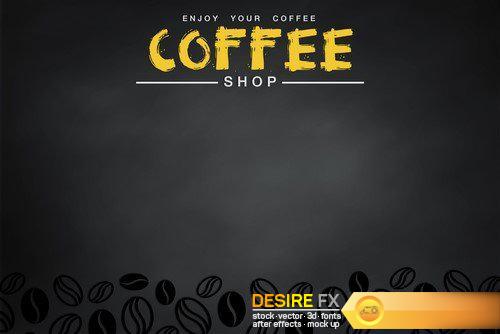 Coffee illustration abstract and background 18X JPEG