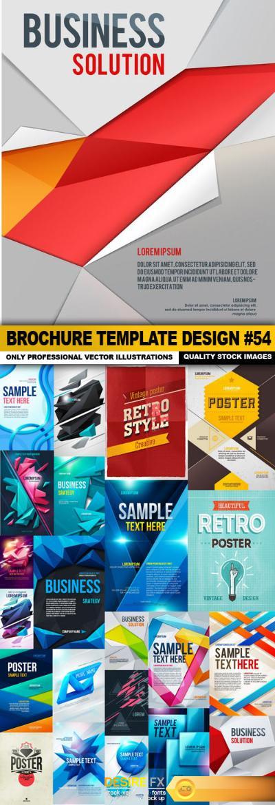 Brochure Template Design #54 - 26 Vector