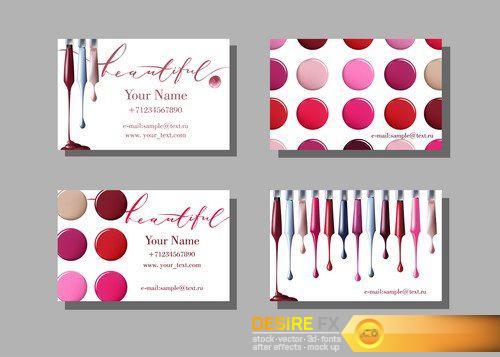 Makeup artist business card 11X EPS