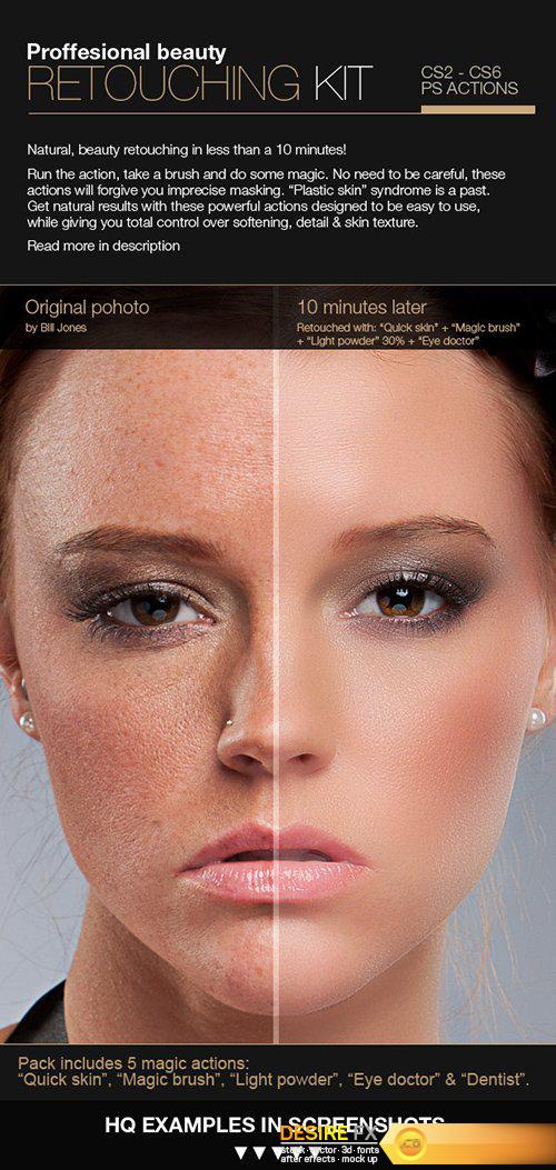 GraphicRiver Professional Retouching Actions Kit 3224028