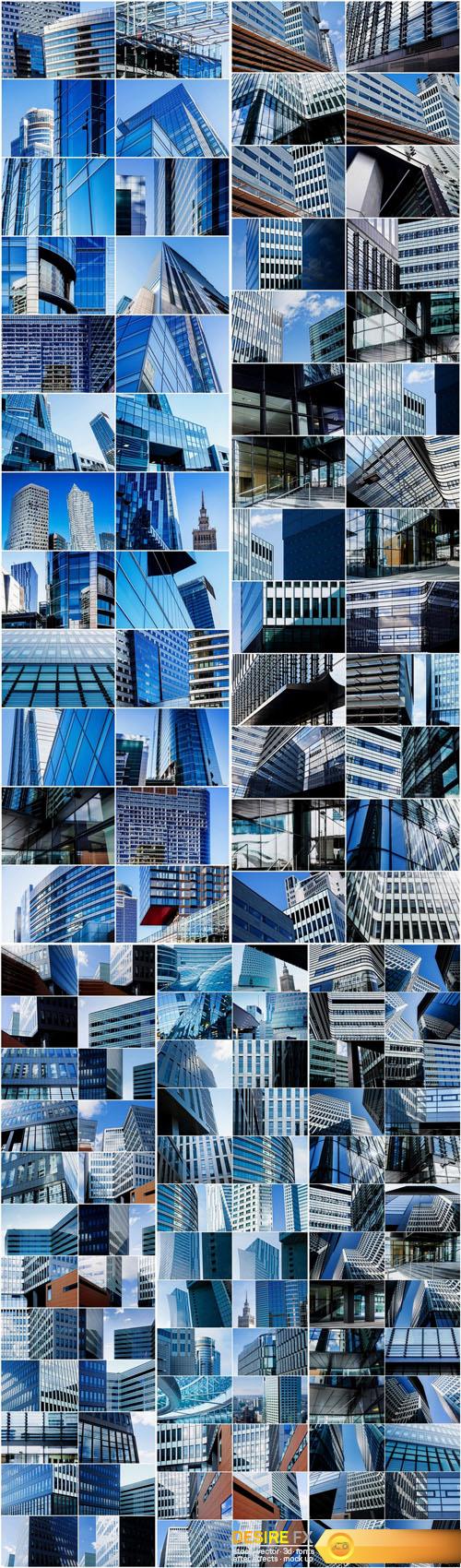 Modern Architecture, Skyscrapers, Metal & Glass - 125 HQ JPEG Photo