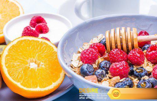 For breakfast - muesli with berries 11X JPEG