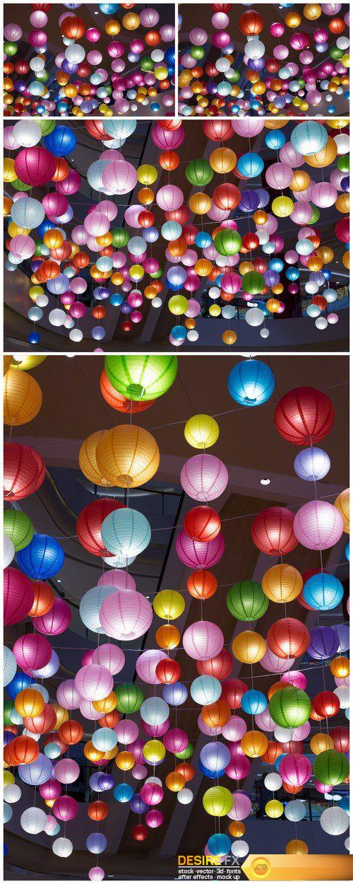 Sea of colorful lanterns 4X JPEG
