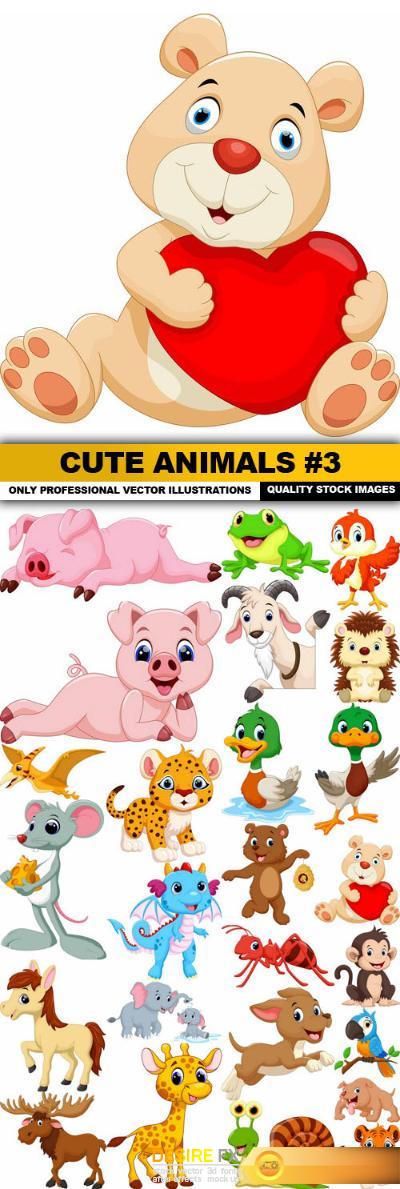 Cute Animals #3 - 25 Vector