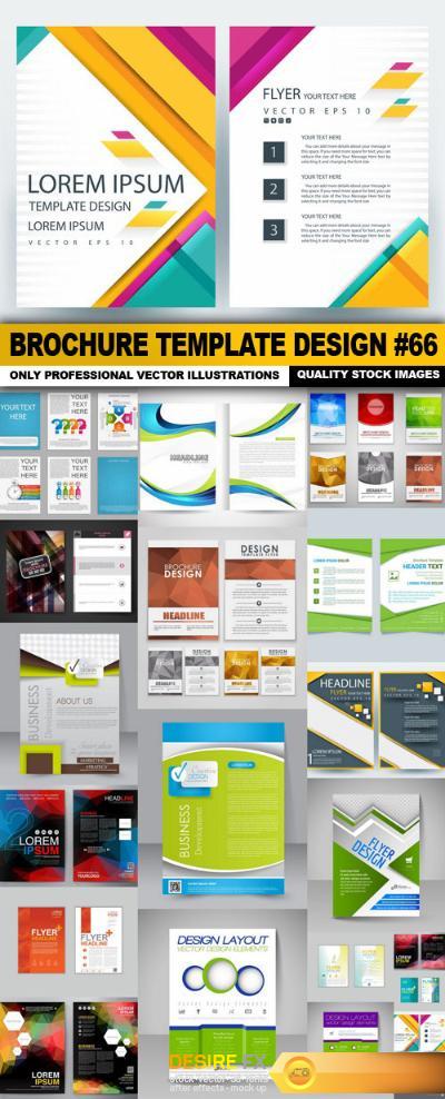 Brochure Template Design #66 - 20 Vector