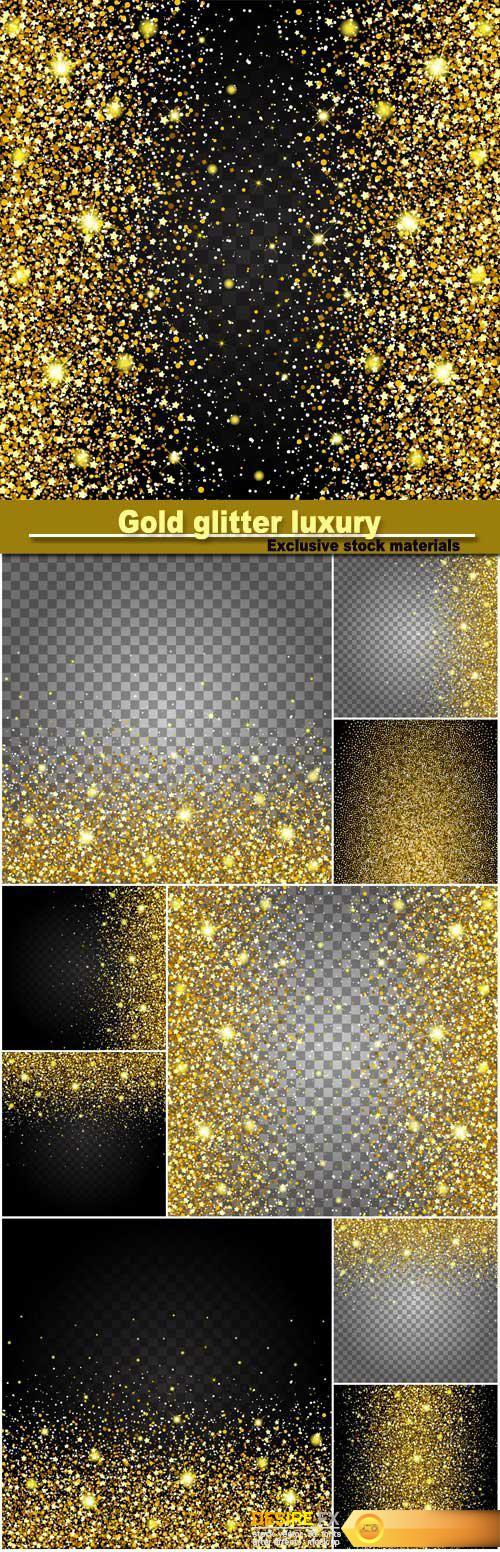 Gold glitter luxury, stardust spark, luxury golden background