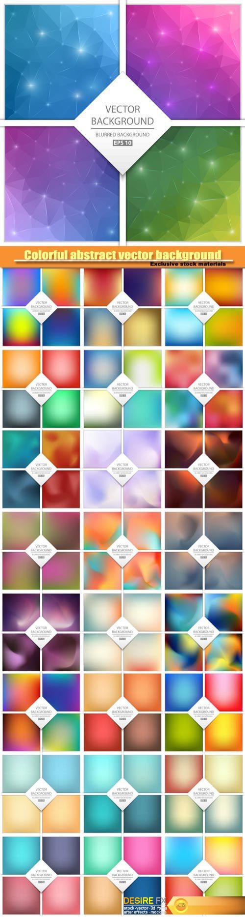Colorful abstract vector background, art illustration template design