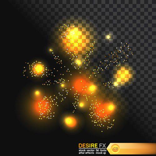 Festive firework, abstract vector isolated pictograms