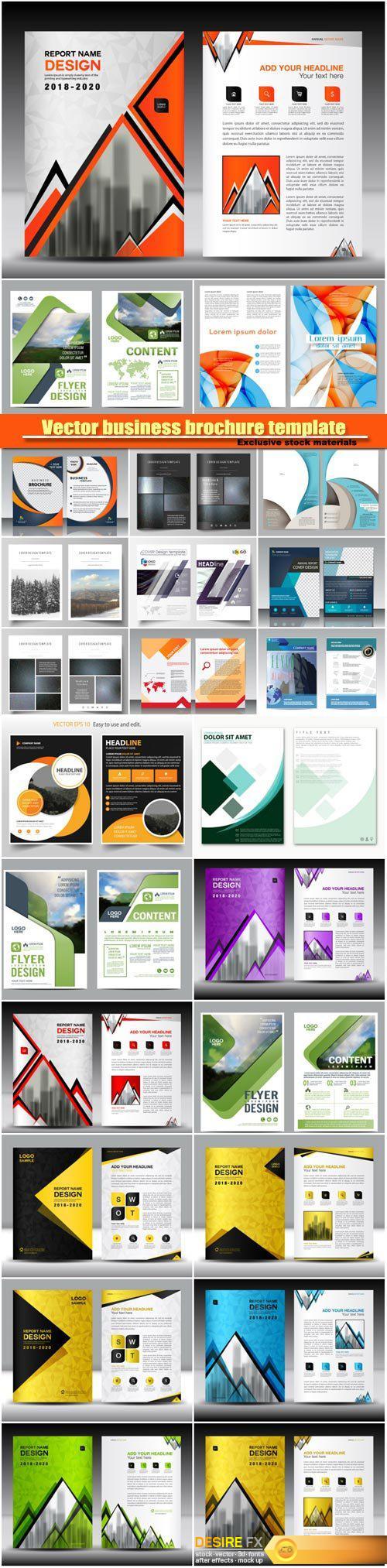 Vector business brochure template #11