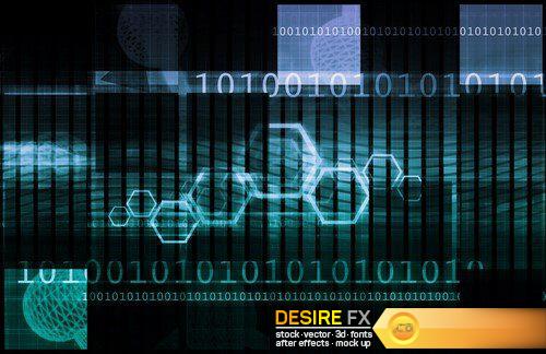 Science Data Abstract futuristic background 9X JPEG