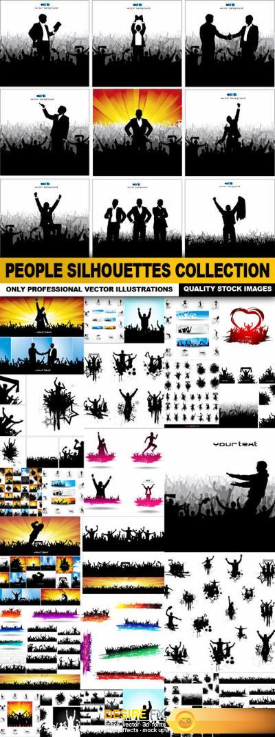 People Silhouettes Collection - 25 Vector