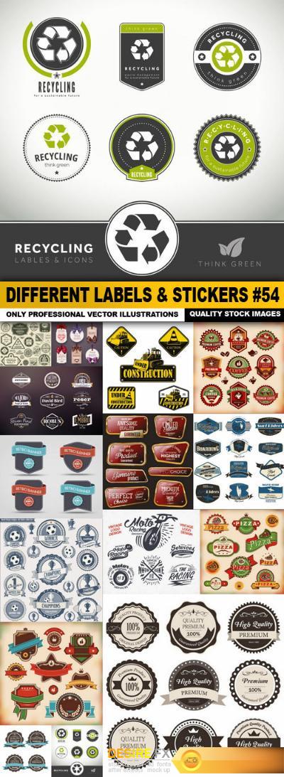 Different Labels & Stickers #54 - 15 Vector