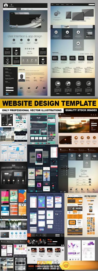 Website Design Template - 20 Vector
