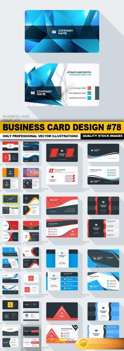 Business Card Design #78 - 25 Vector
