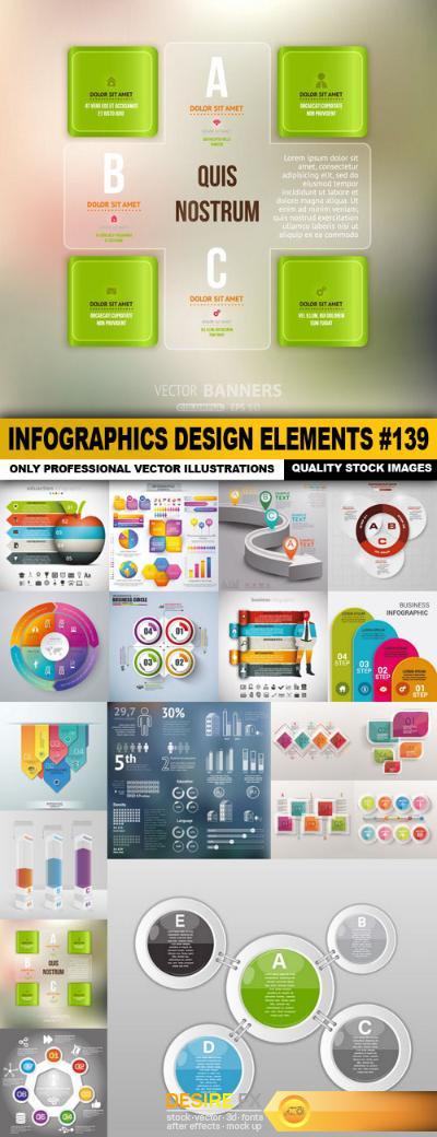 Infographics Design Elements #139 - 15 Vector