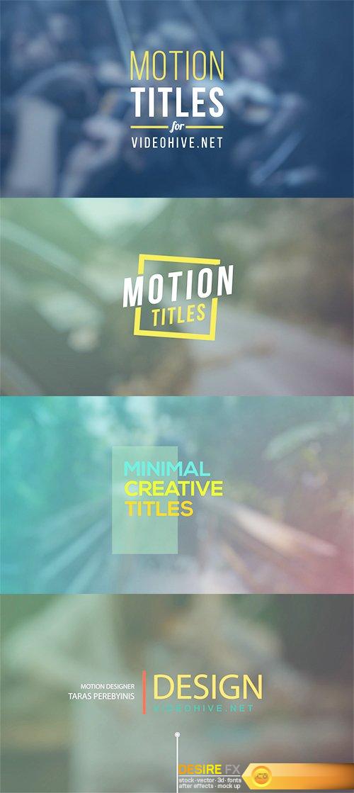 Videohive Motion Titles2