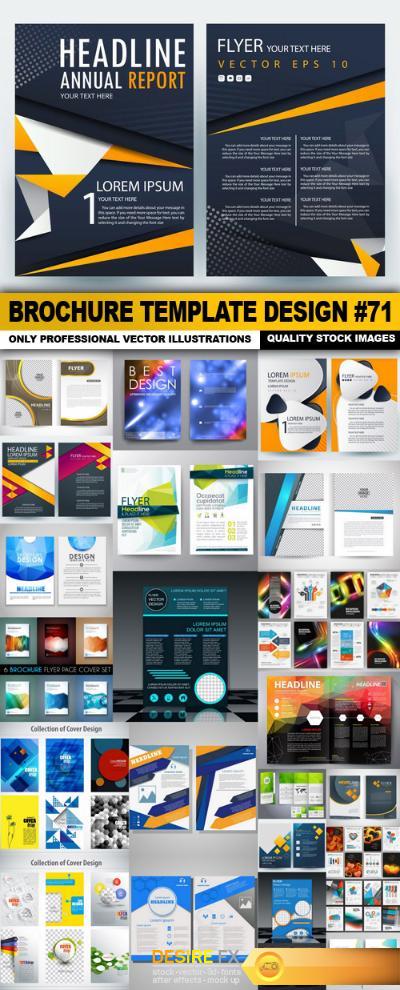 Brochure Template Design #71 - 25 Vector