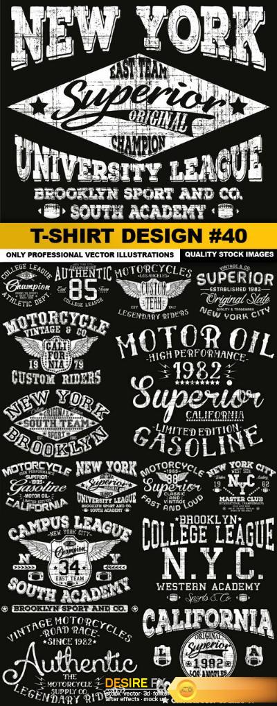 T-Shirt Design #40 - 15xEPS