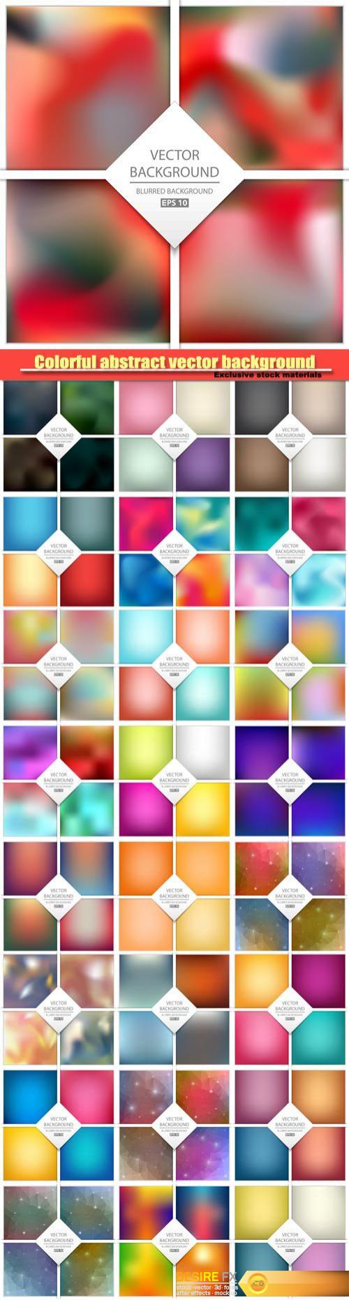 Multicolored abstract vector background, art illustration template design