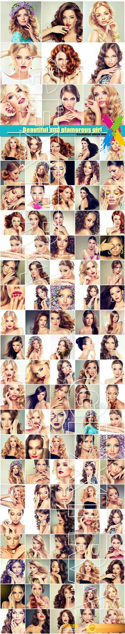 Beautiful girls, trendy, stylish and glamorous women