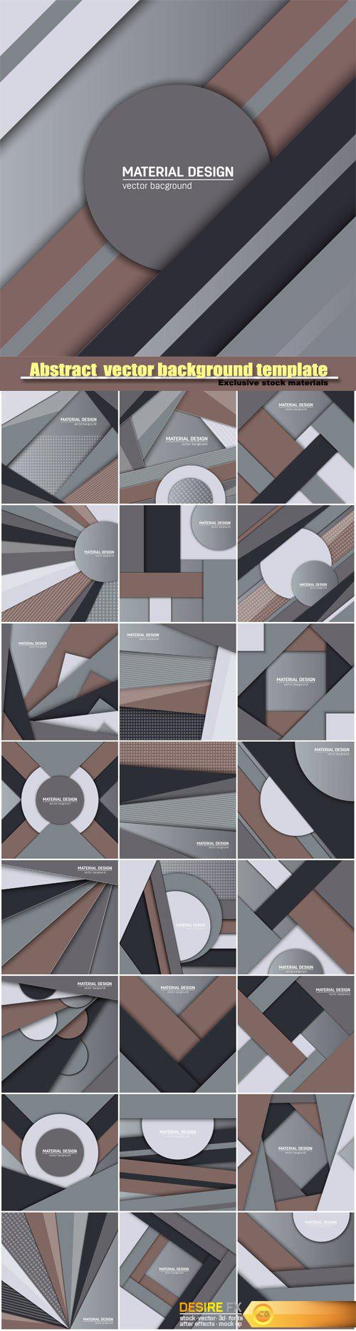 Abstract creative layout vector background template #3