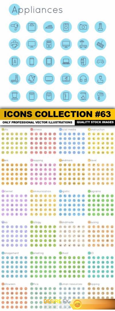 Icons Collection #63 - 25 Vector