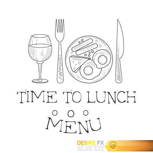 Cafe Lunch Menu Template 17X EPS