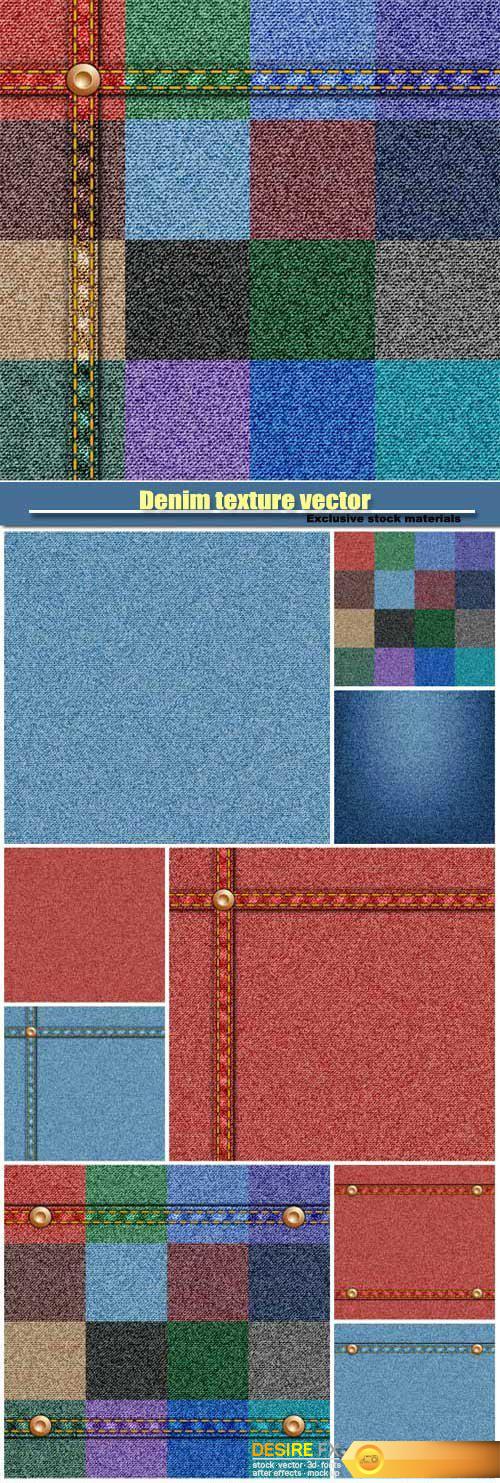 Denim texture vector