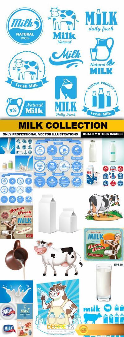 Milk Collection - 25 Vector